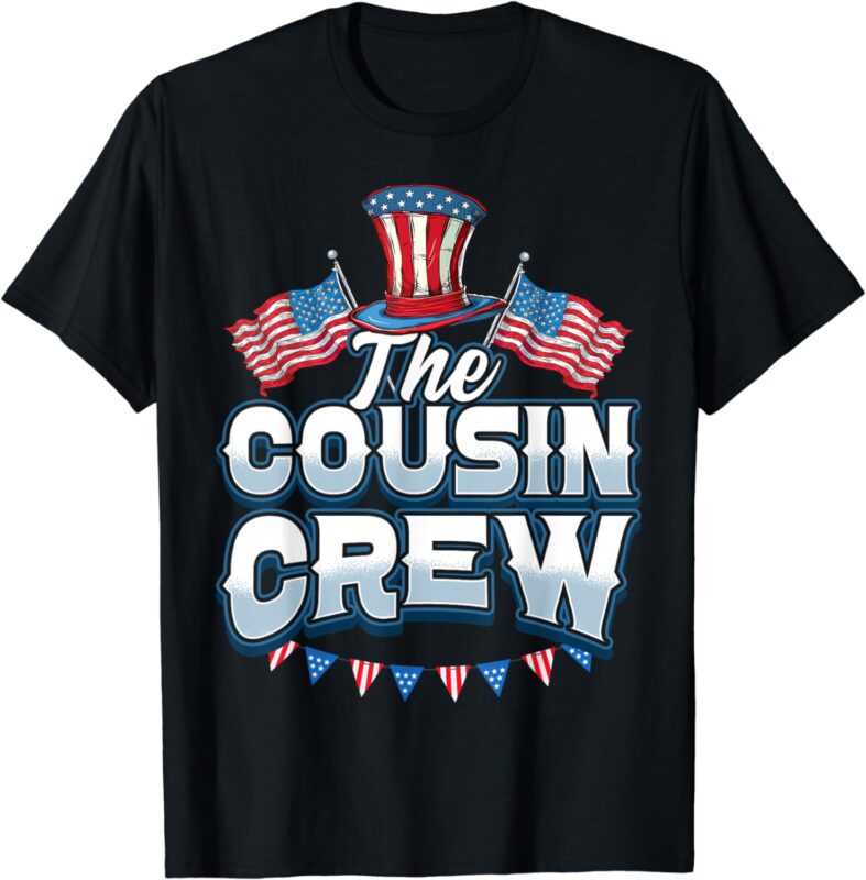 Cousin Crew 4th of July Family Matching Group Cousin Crew T-Shirt