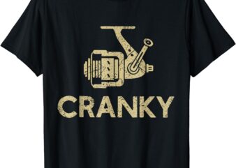 Crankbait Fishing Lure – Cranky Funny Ideas For Fishing T-Shirt