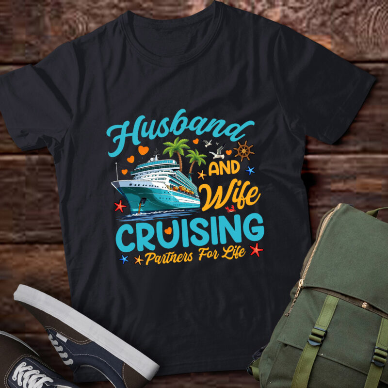 Cruise Husband and Wife Summer Vacation Couple Trip Shirt ltsp