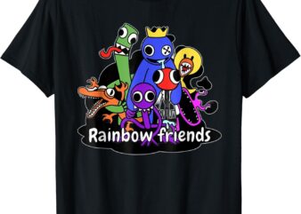 Cute Rainbow Friends For kids and adults Birthday T-Shirt