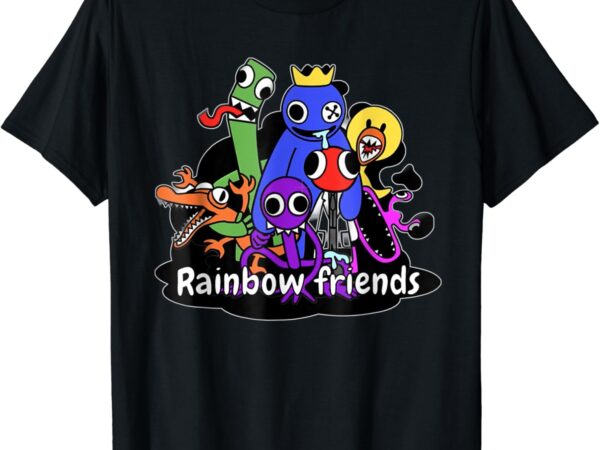 Cute rainbow friends for kids and adults birthday t-shirt