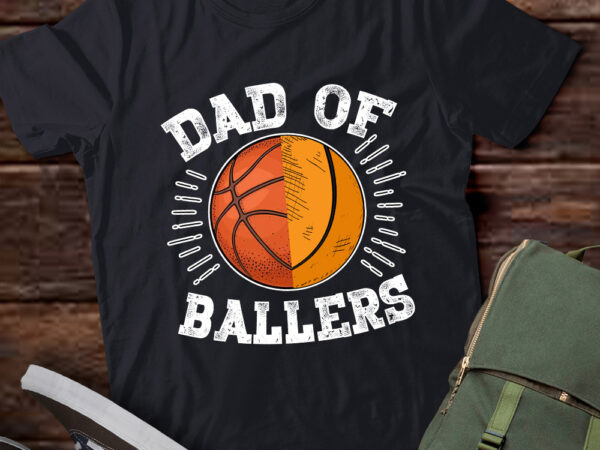 Dad of ballers basketball ping pong fathers day coach t-shirt ltsp