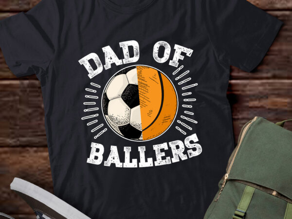 Dad of ballers soccer ping pong fathers day coach t-shirt ltsp