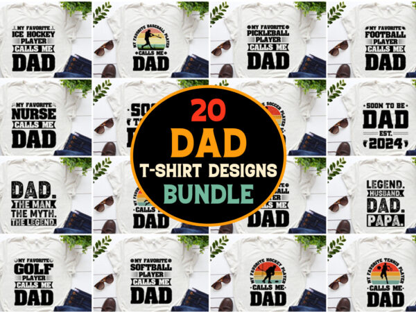 Dad t-shirt design bundle