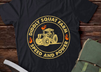 Diddly Squat Farm Speed And Power Tractor Vintage Farmer lts-d t shirt vector illustration