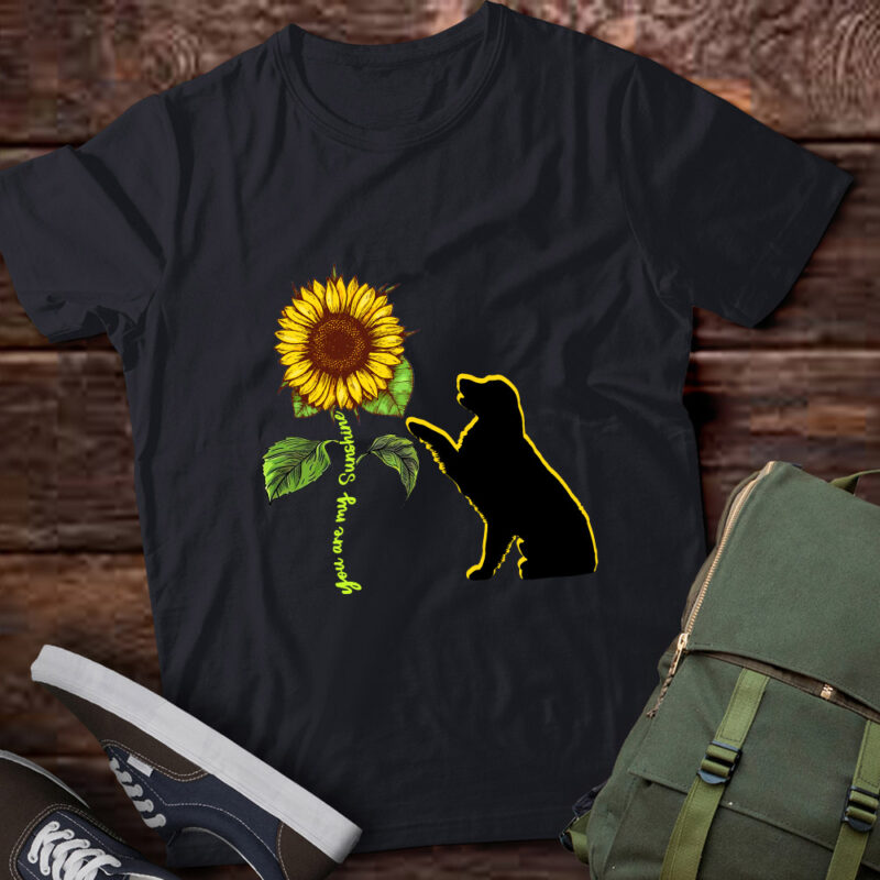 Dog Sunflower, Dog Flower, Dog Art, Dog Sunshine T-Shirt ltsp