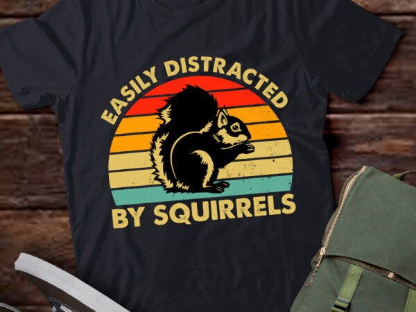 Easily distracted by squirrels retro vintage squirrel lts-d vector clipart