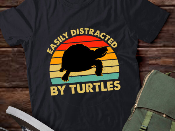 Easily distracted by turtles retro vintage turtles lts-d vector clipart