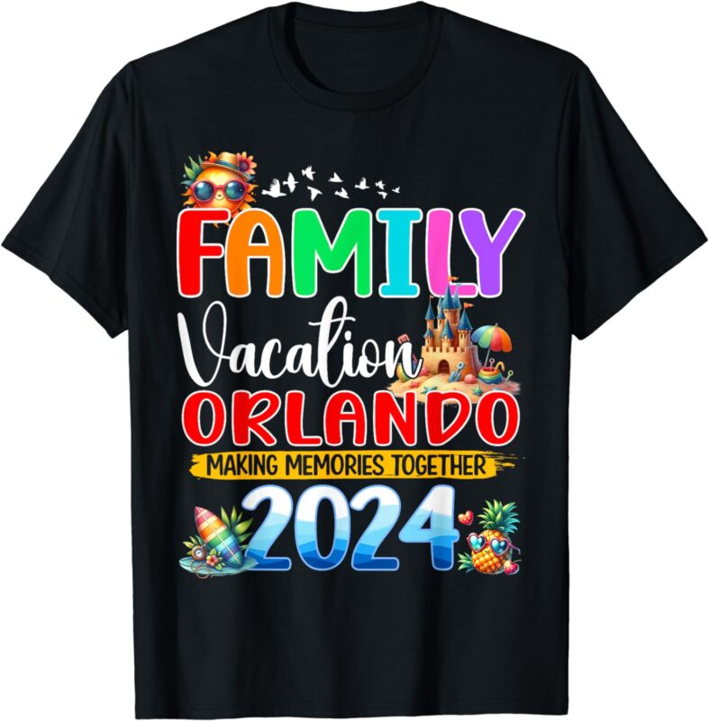 Family Vacation Orlando 2024 Holiday Summer Matching Group T-Shirt