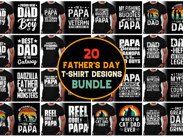 Father’s day t-shirt design bundle