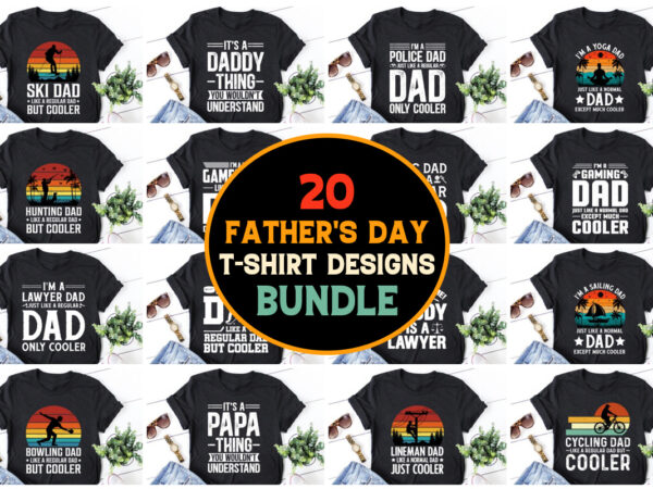 Father’s day t-shirt design bundle