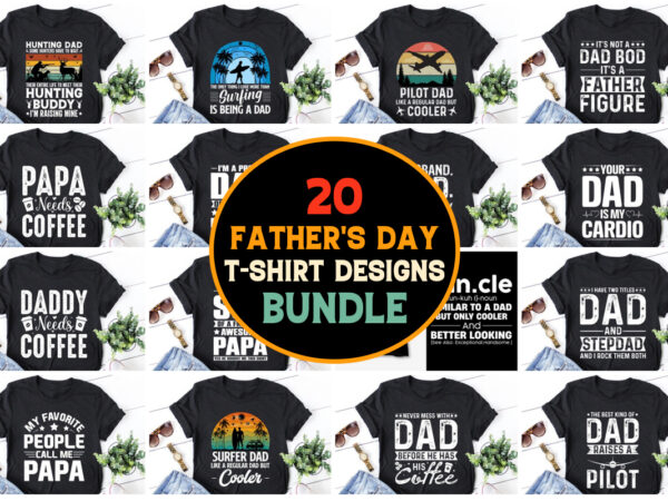 Father\’s day t-shirt design bundle 4