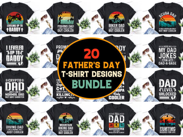 Father’s day t-shirt design bundle