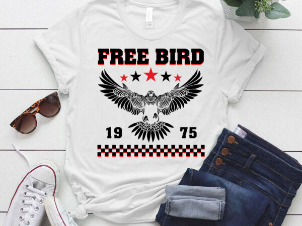 Free bird, old school band ltsd t shirt graphic design