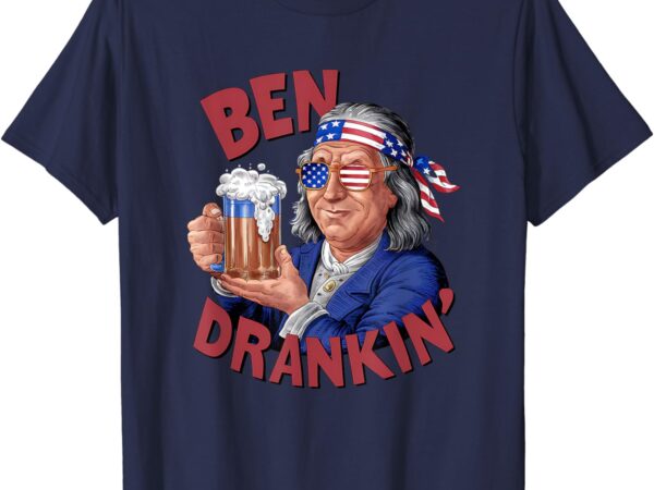 Funny 4th of july us president party franklin ben drankin t-shirt