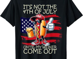 Funny It’s Not The 4th Of July Until My Weiner Comes Out T-Shirt