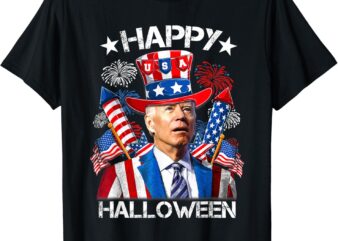 Funny Joe 4th Of July Shirt Happy Halloween Firework T-Shirt