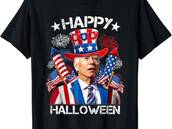 Funny joe 4th of july shirt happy halloween firework t-shirt