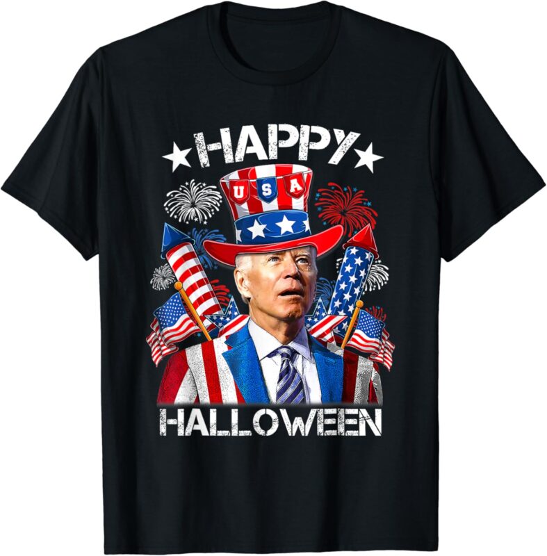 Funny Joe 4th Of July Shirt Happy Halloween Firework T-Shirt