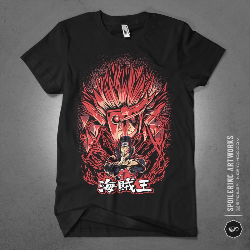 20 naruto artworks for tshirt design bundle illustration