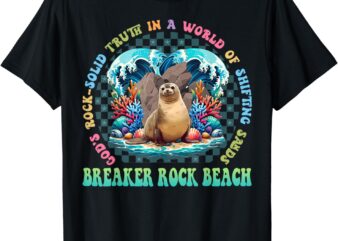 Gods Rock Solid Truth In A World Breaker Rock Beach VBS 2024 T-Shirt