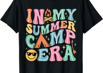 Groovy In My Summer Camp Era Retro Summer Camper Women T-Shirt