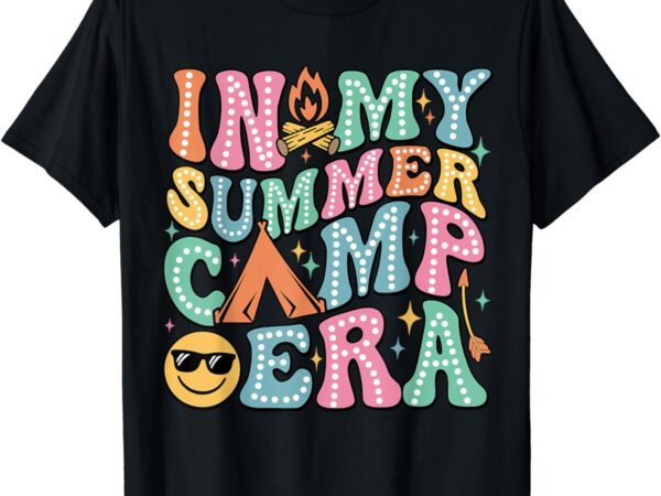 Groovy in my summer camp era retro summer camper women t-shirt