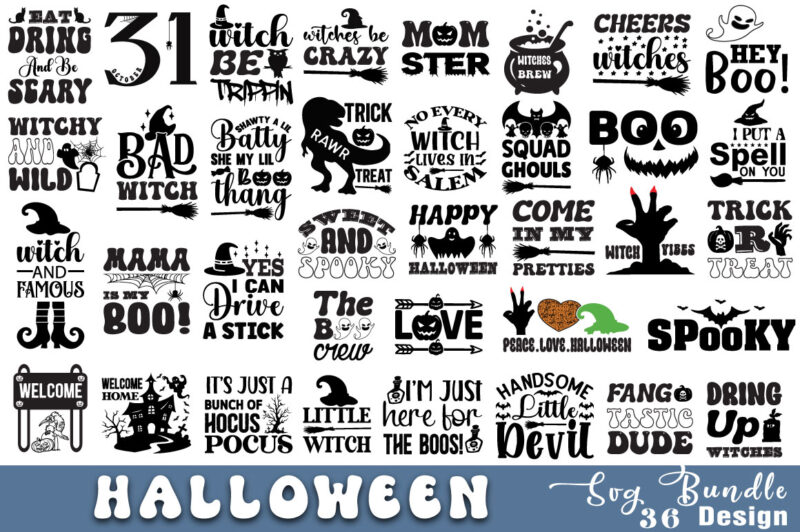 Halloween T-shirt Bundle Halloween Svg Bundle