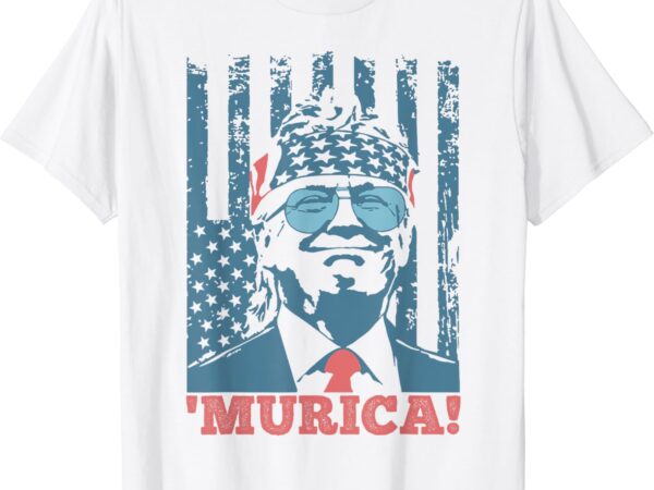 Happy 4th of july trump american flag trump ‘murica t-shirt