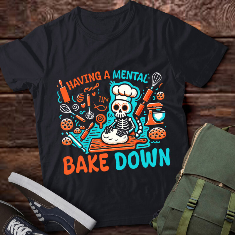 Having A Mental Bake Down Skeleton Baking Cookies Day lts-d