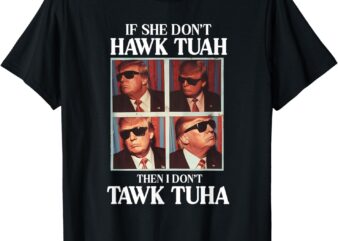 Hawk Tush 2024 Hawk Tuah Trump Embarrassing Airport T-Shirt