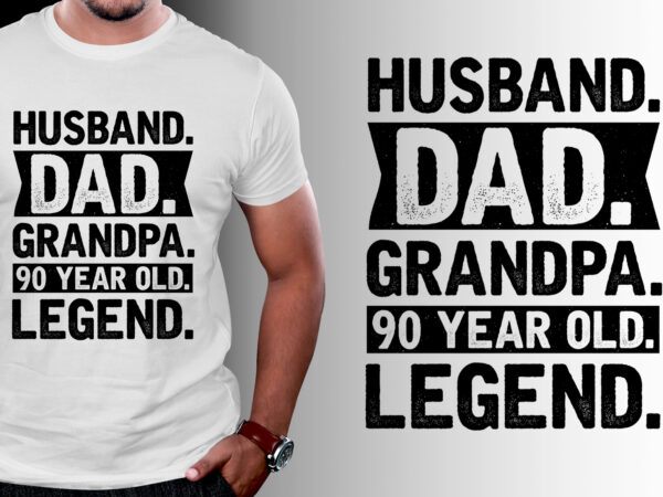 Husband dad grandpa 75 year old legend t-shirt design