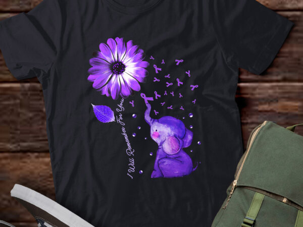 I’ll remember for you purple elephant alzheimer’s awareness t-shirt ltsp