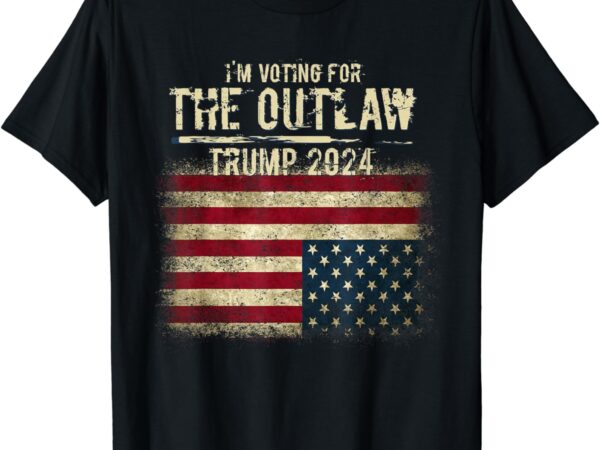 I’m voting for the outlaw trump 2024 upside-down flag t-shirt