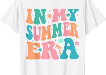 In My Summer Era Groovy Last Day of School Teacher Summer T-Shirt