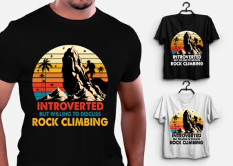 Introverted But Willing To Discuss Rock T-Shirt Design