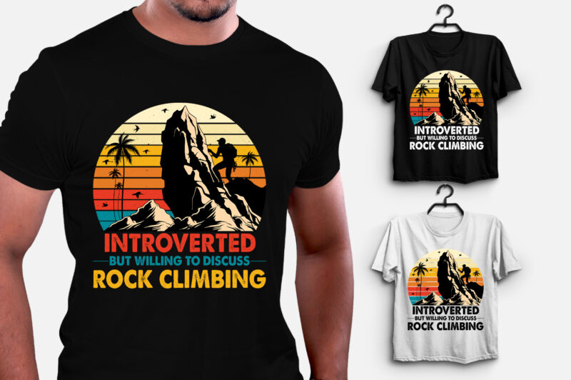 Introverted But Willing To Discuss Rock T-Shirt Design