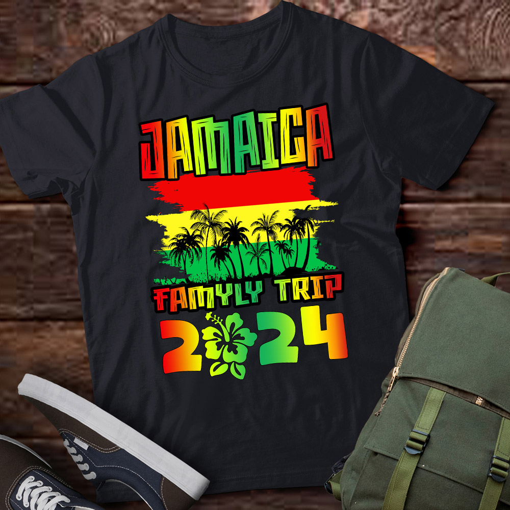 Jamaica Family Trip 2024 Jamaican Caribbean Beach Vacation T-Shirt ltsp ...