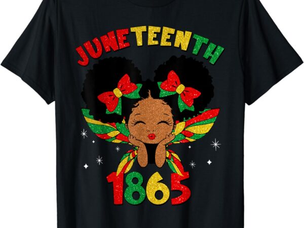 Juneteenth 1865 african american black princess kids girls t-shirt