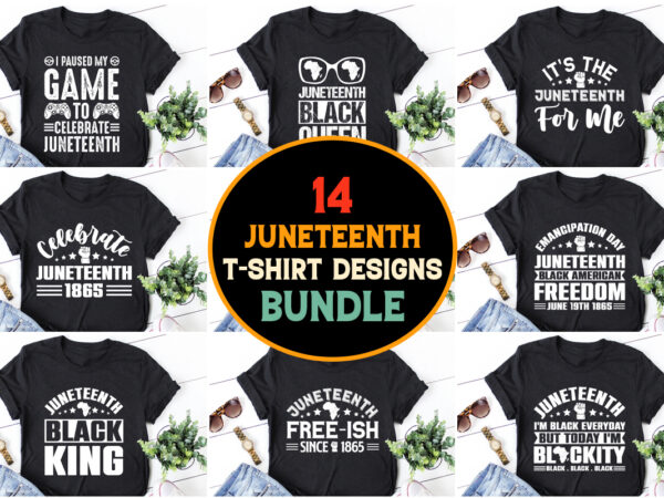 Juneteenth day t-shirt design bundle