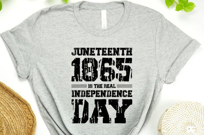 Juneteenth day t-shirt design bundle Black