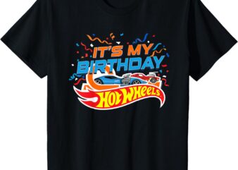 Kids Hot Wheels It’s My Birthday Confetti T-Shirt