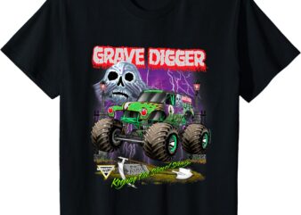 Kids Ripple Junction x Monster Jam Grave Digger Shovel Sharp T-Shirt
