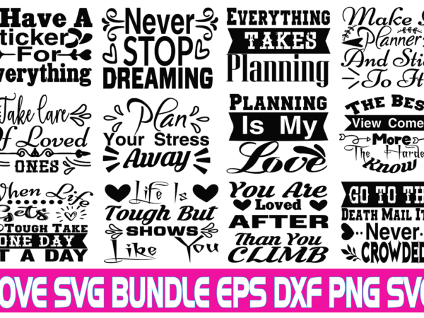 Love svg bundle t shirt vector graphic