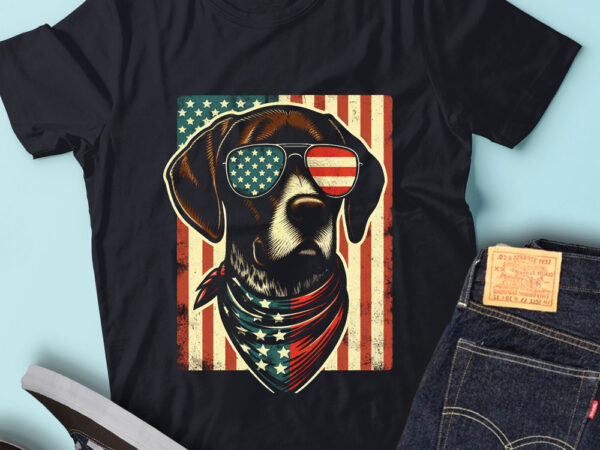 Lt104 german shorthaired pointers gift usa flag gsp dog t shirt vector graphic