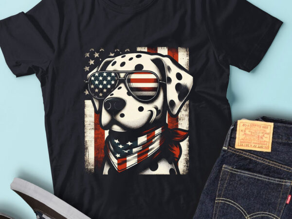 Lt143 dalmatians dogs usa flag adorable dog gift 4th of july t shirt vector graphic