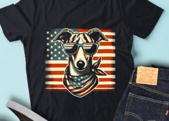 LT148 Whippets Dogs With USA Flag Patriotic Dog Lover