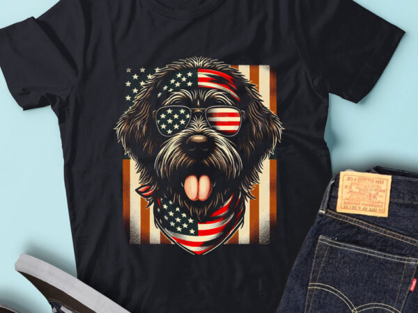 Lt151 wirehaired pointing griffon dog usa flag patriotic dog t shirt vector graphic