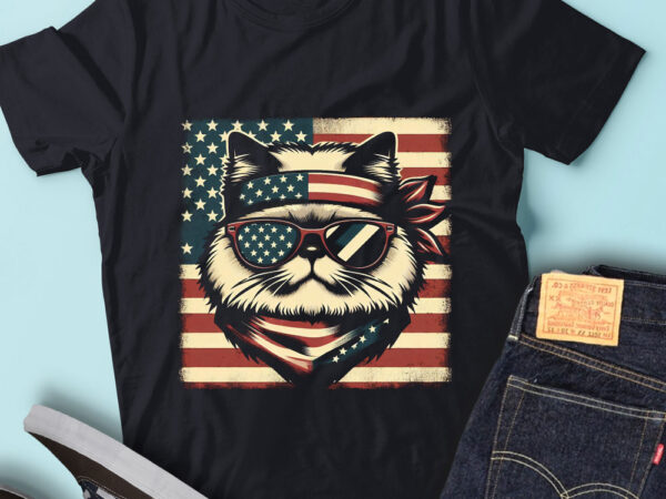 Lt159 cute ragdoll cats gift usa flag 4th of july pet owner t shirt vector graphic