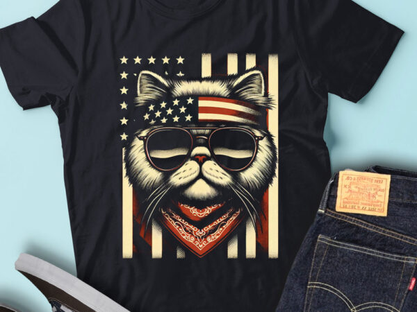 Lt160 persian cats gift usa flag pet owner patriotic t shirt vector graphic